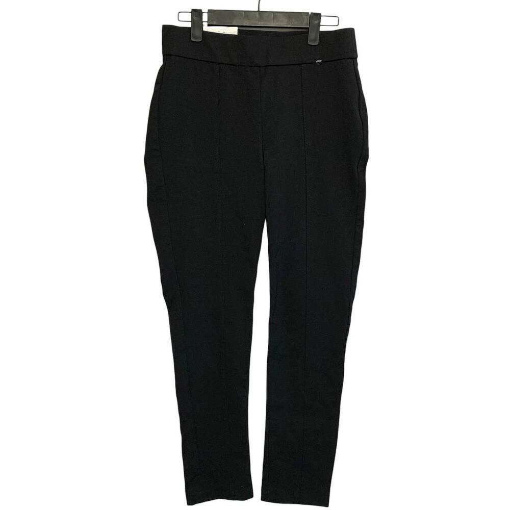 Anne Klein Pull On Stretch Tummy Control Ponte Pants NWT Women's Sz S Black